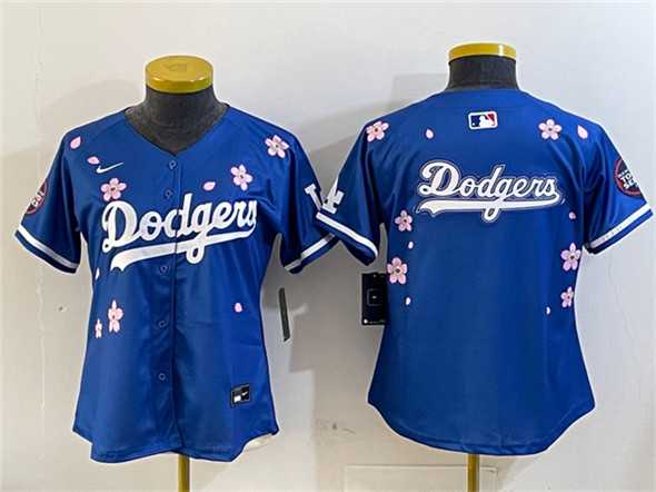 Youth Los Angeles Dodgers Team Big Logo Royal 2025 Tokyo Series Limited Stitched Jersey->mlb youth jerseys->MLB Jersey